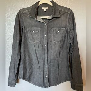 Calvin Klein Jeans Snap Up Denim Top